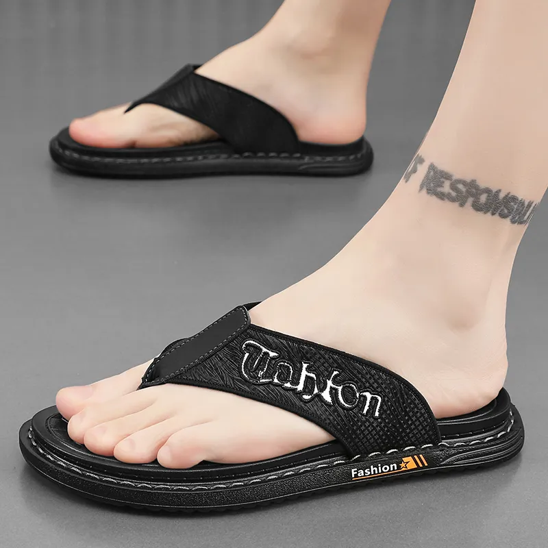 NANJIREN EVA Stitching Abrasion Resistant Slip Resistant Flip Flops Men's-2