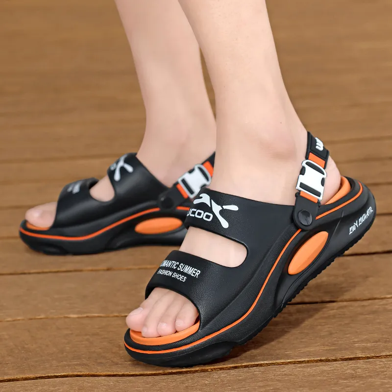 NANJIREN EVA Graffiti Slip Resistant Abrasion Resistant Cushioning Slide Slippers Unisex-9