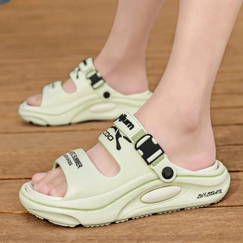 NANJIREN EVA Graffiti Slip Resistant Abrasion Resistant Cushioning Slide Slippers Unisex-12