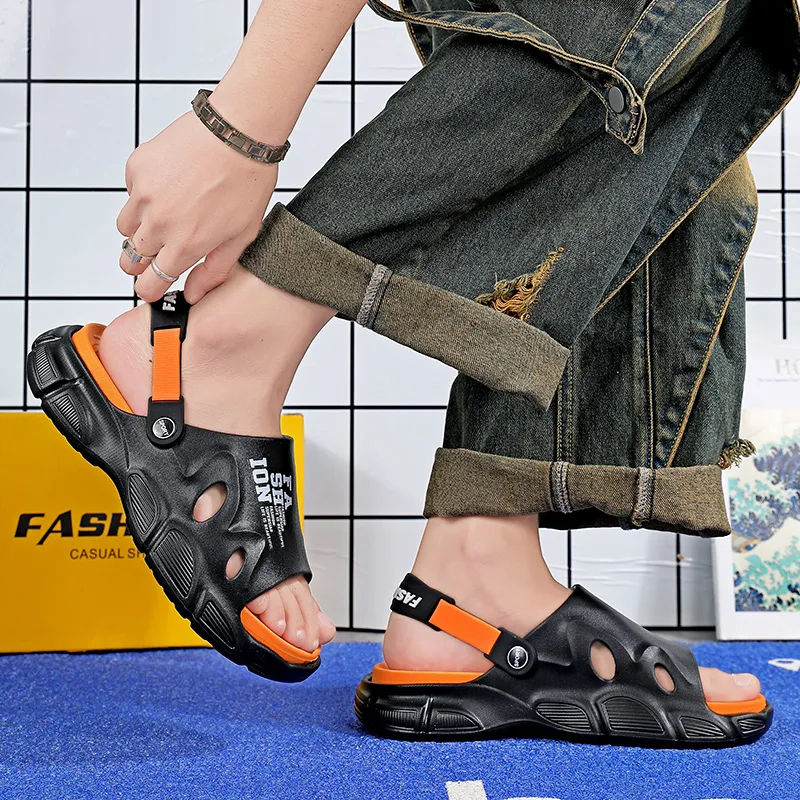 NANJIREN EVA Graffiti Slip Resistant Abrasion Resistant Cushioning Slide Slippers Men's-9