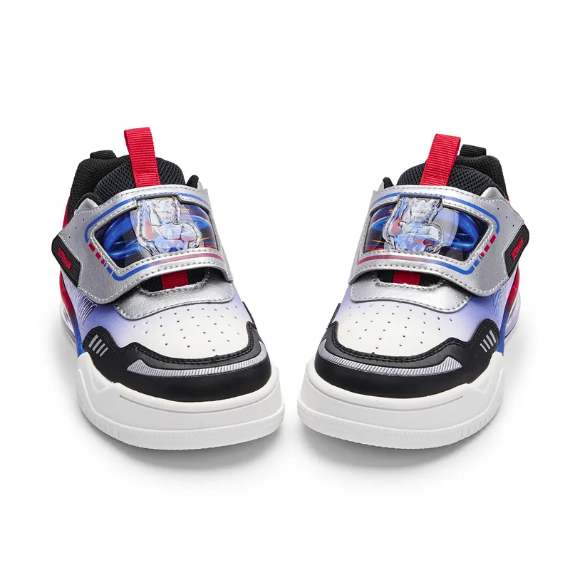 BALABALA Slip Resistant Low Top Kids' Skateboarding Shoes White Blue Kids'-2