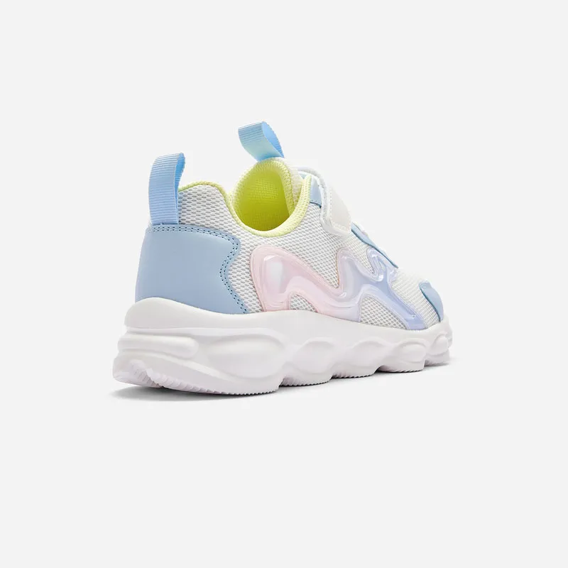 BALABALA Slip Resistant, Abrasion Resistant, Breathable Kids' Running Shoes White Flower Tone Teenagers-1