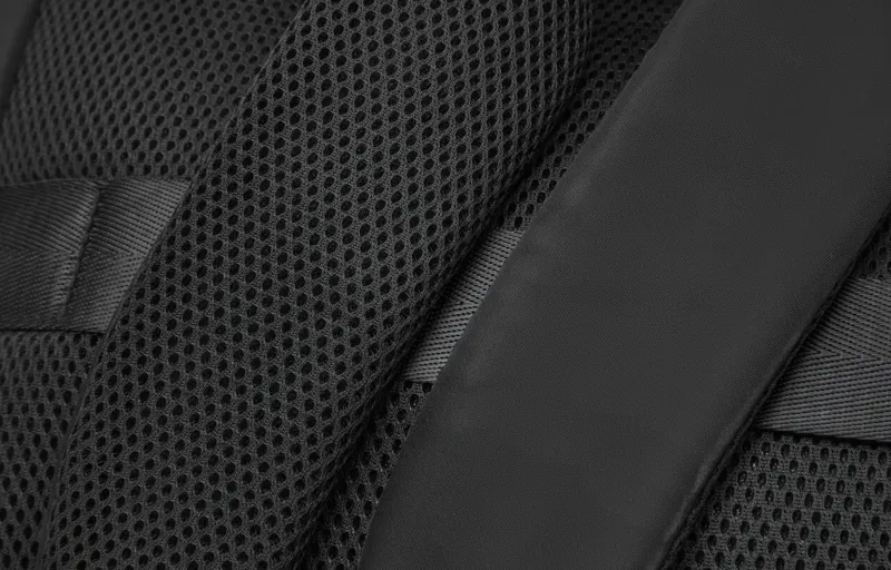 SEM/R Fabric Durable Lightweight Large Capacity Backpack Unisex Black-6