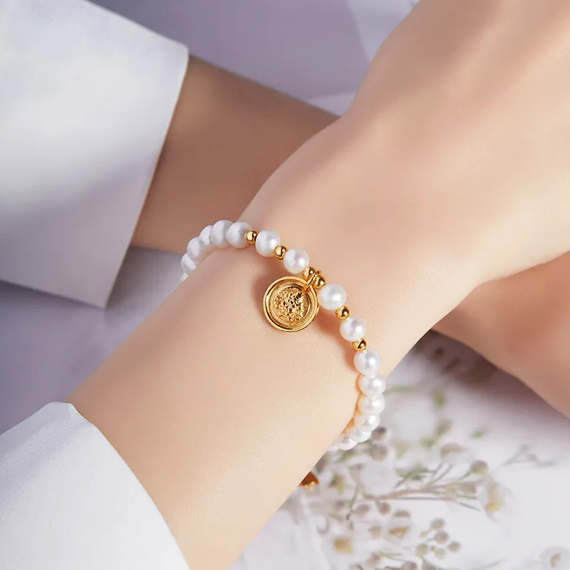 CHOW TAI KING Pearl Bracelets Women's-5