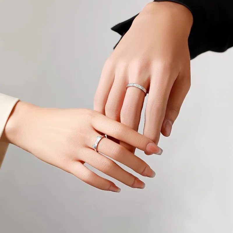 CHOW TAI KING S925 Silver Rings Unisex-5