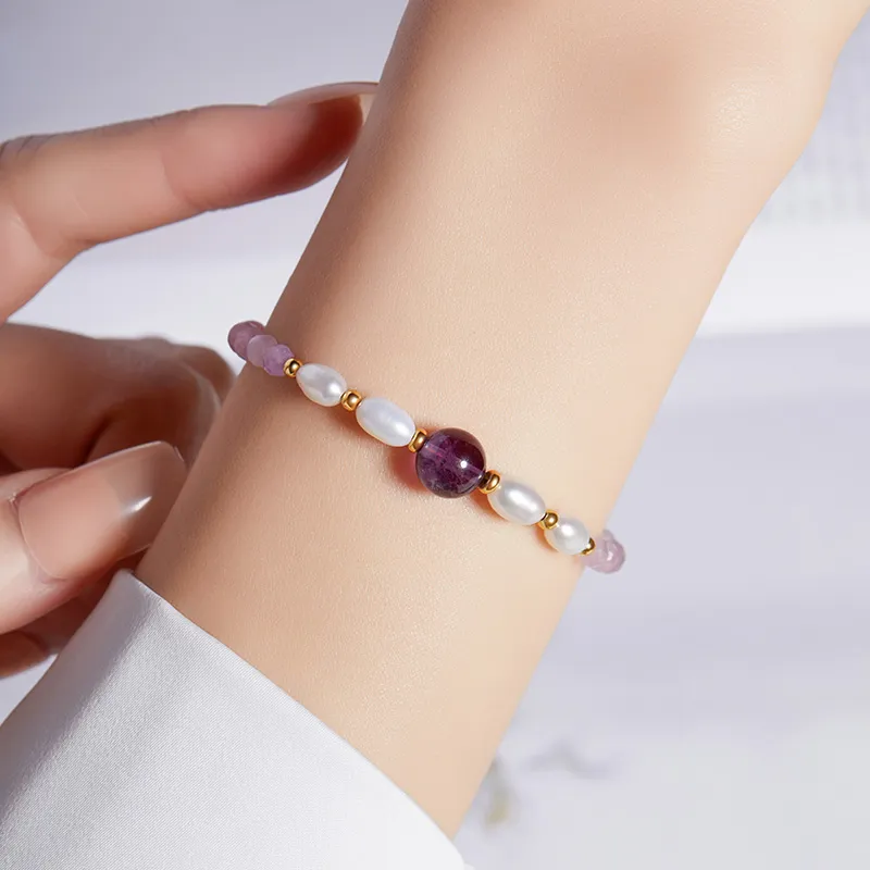 CHOW TAI KING Pearl Bracelets Women's-3