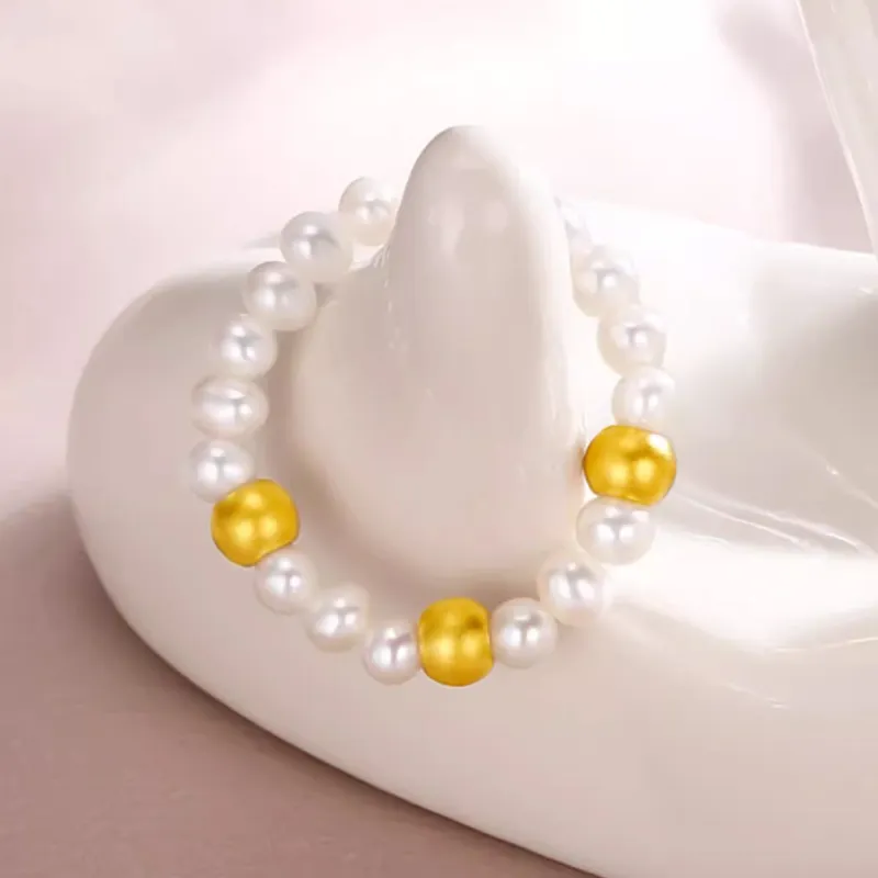 CHOW TAI KING Pearl Rings Women's-2