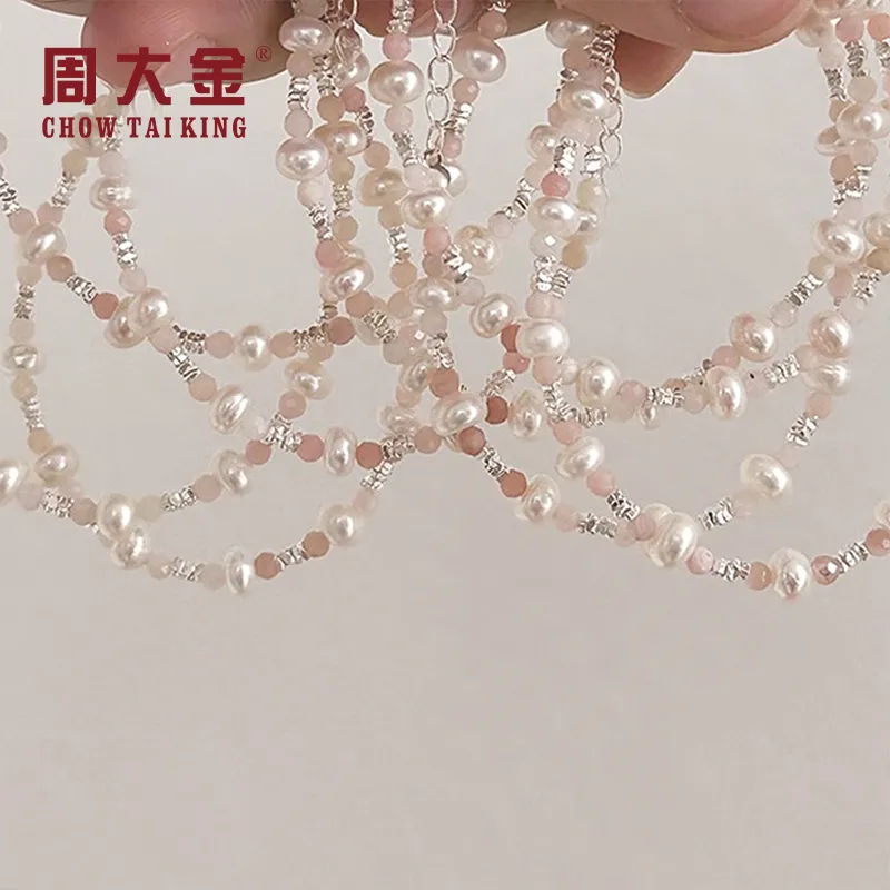 CHOW TAI KING Pearl Bracelets Women's-3