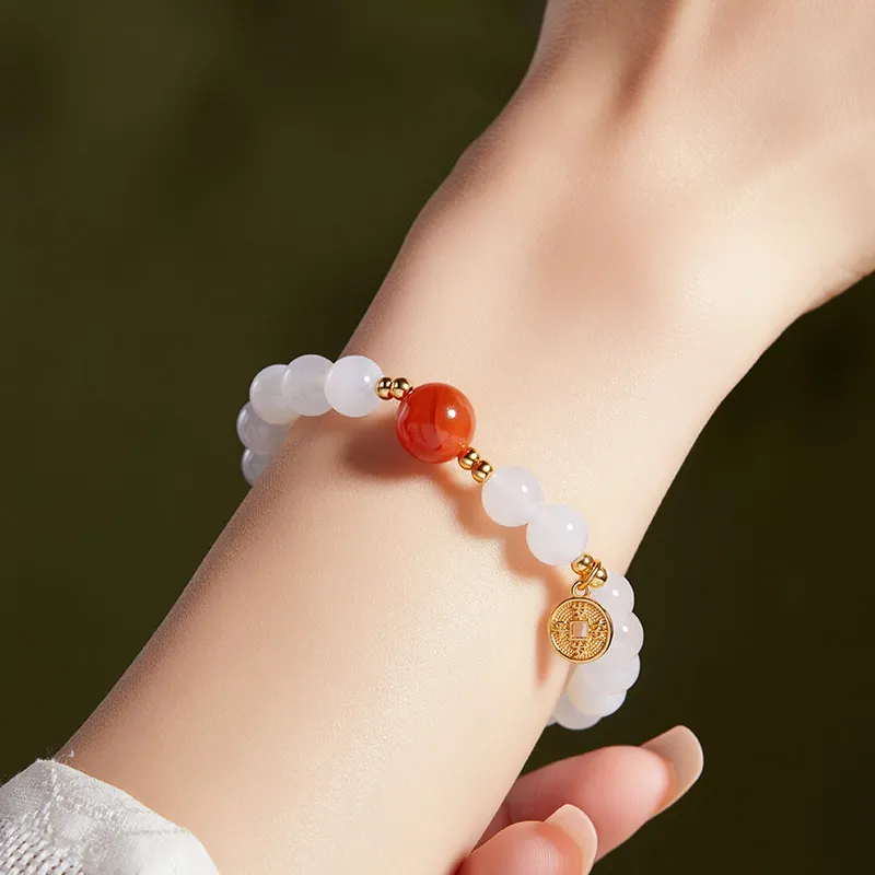 CHOW TAI KING Chalcedony Jade Bracelets Women's-2