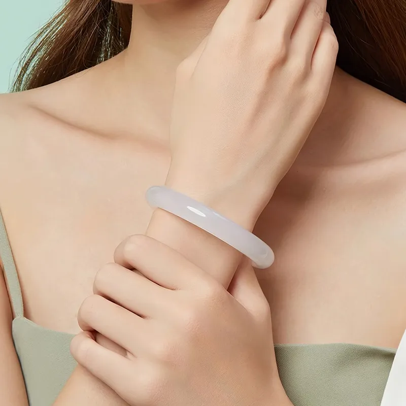 CHOW TAI KING Chalcedony Bangles Women's-3
