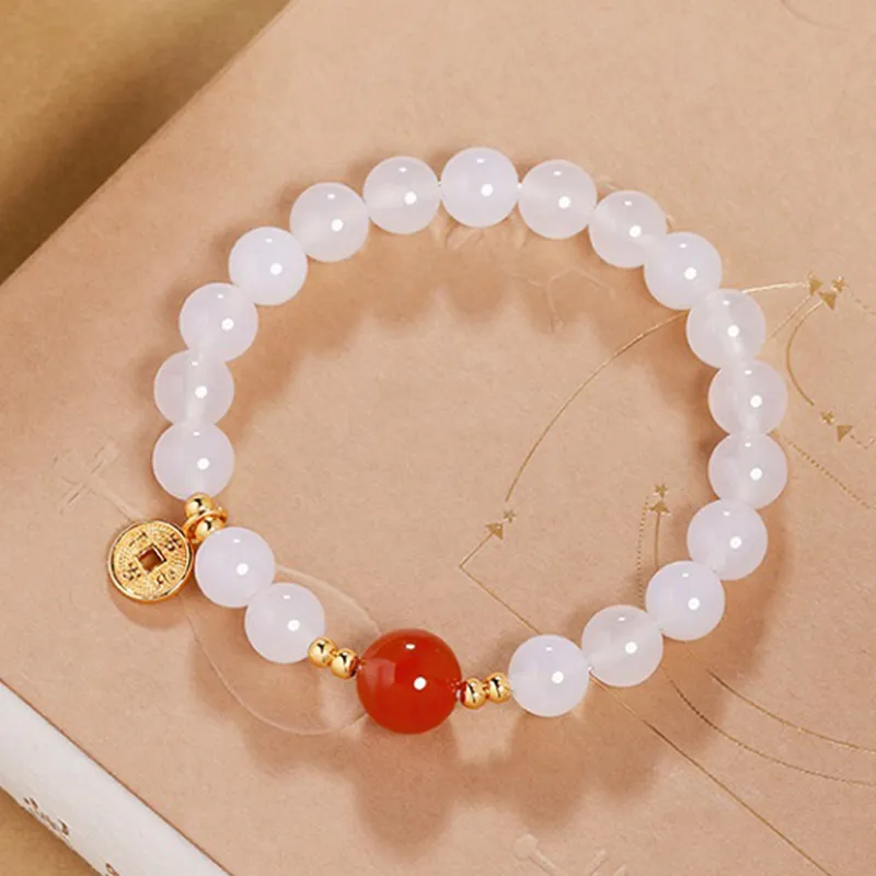 CHOW TAI KING Chalcedony Jade Bracelets Women's-1