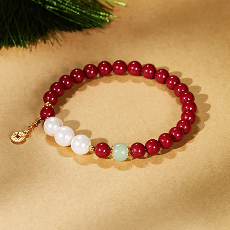CHOW TAI KING Hetian Jade Bracelets White Jade/Pale Greenish White Jade Women's-4
