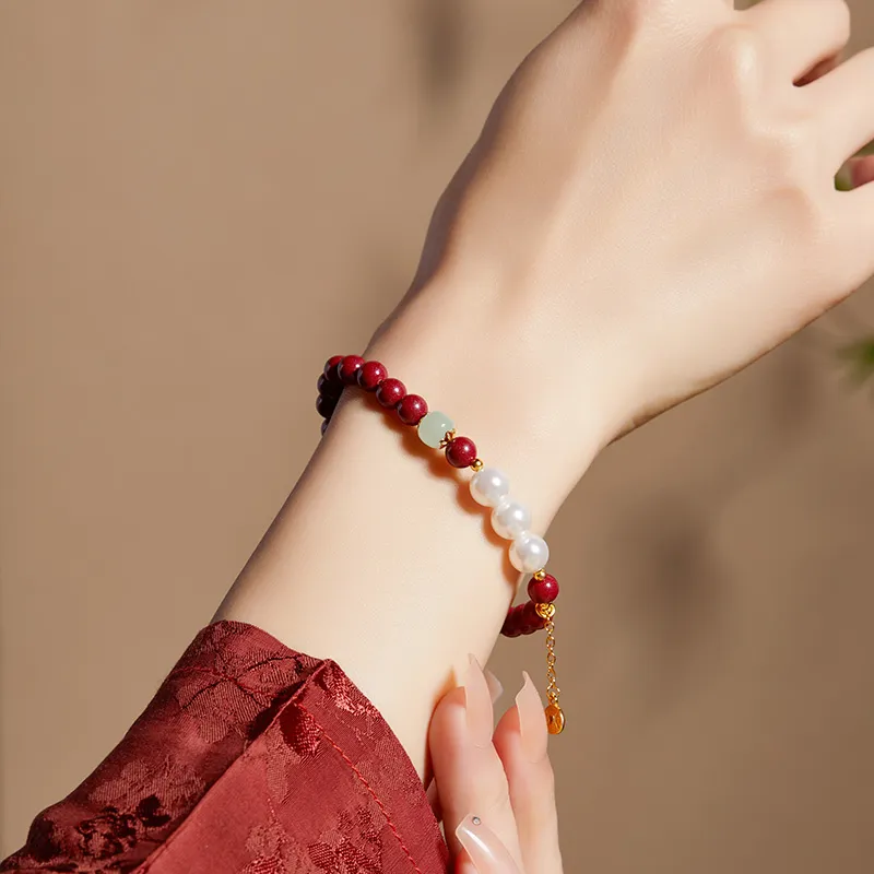 CHOW TAI KING Hetian Jade Bracelets White Jade/Pale Greenish White Jade Women's-3