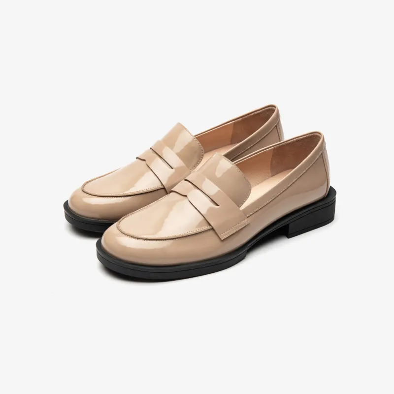 Le Saunda Loafers Women's Solid Color-6