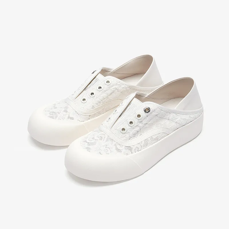 Le Saunda Abrasion Resistant Height Increasing Low Top Skateboard Shoes Women's-1