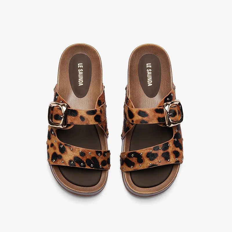 Le Saunda Quiet Slip Resistant Slide Slippers Women's-4