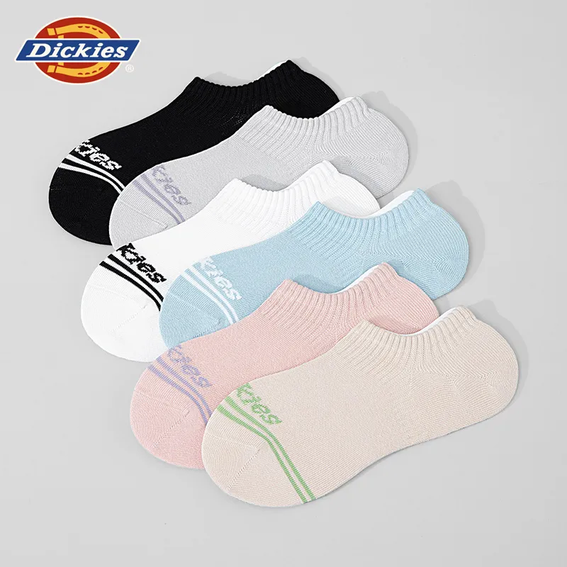 Dickies Comfortable 95% Cotton Slip Resistant Invisible Breathable No Show Socks Unisex Gift Box Combination-50