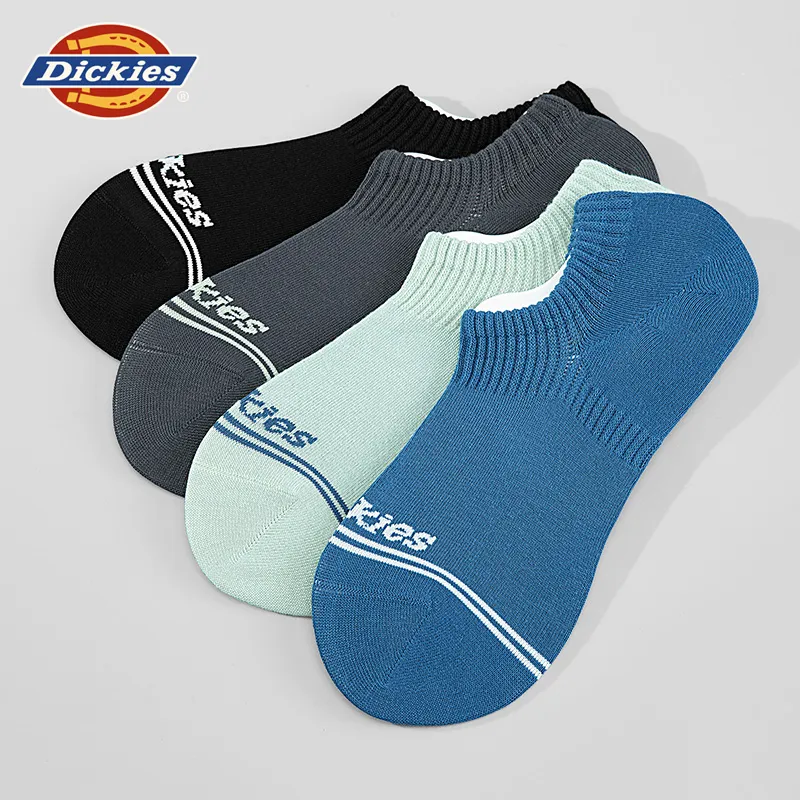 Dickies Comfortable 95% Cotton Slip Resistant Invisible Breathable No Show Socks Unisex Gift Box Combination-54