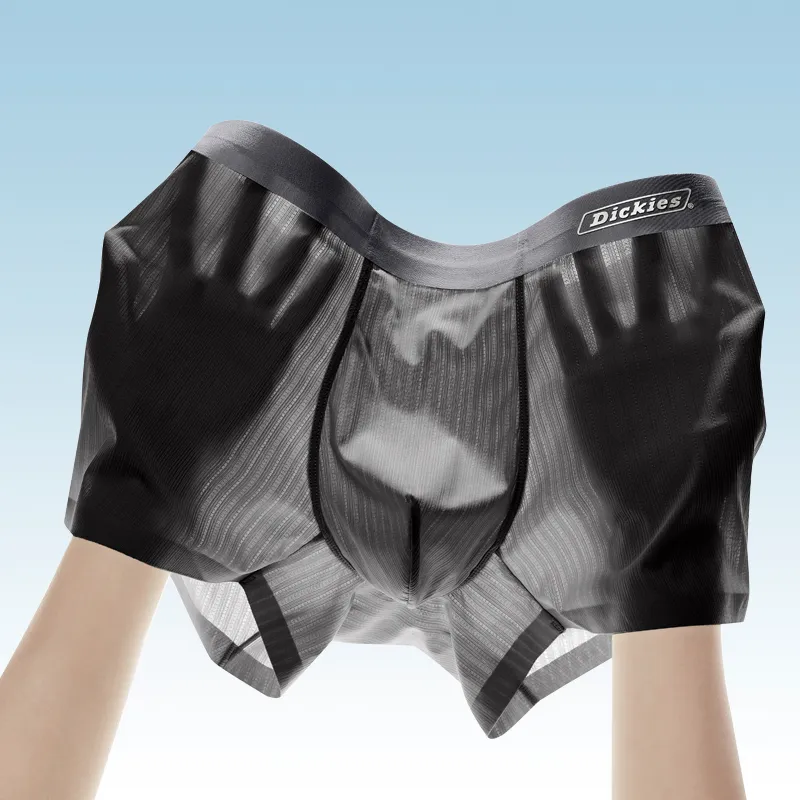 Dickies Underpants Men's Seamless Skin Friendly High Rebound Breathable Four Corner Pants, Box Combo Set-17