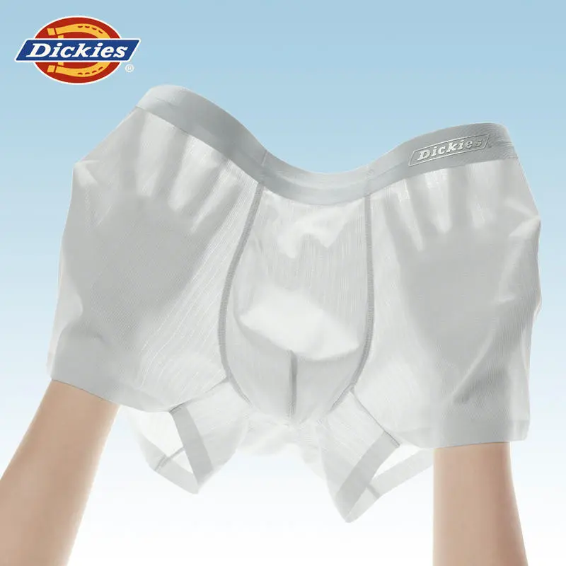 Dickies Underpants Men's Seamless Skin Friendly High Rebound Breathable Four Corner Pants, Box Combo Set-38