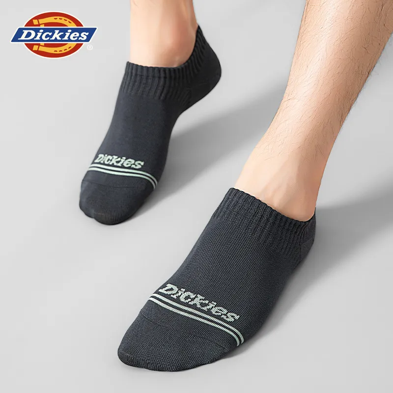 Dickies Comfortable 95% Cotton Slip Resistant Invisible Breathable No Show Socks Unisex Gift Box Combination-2