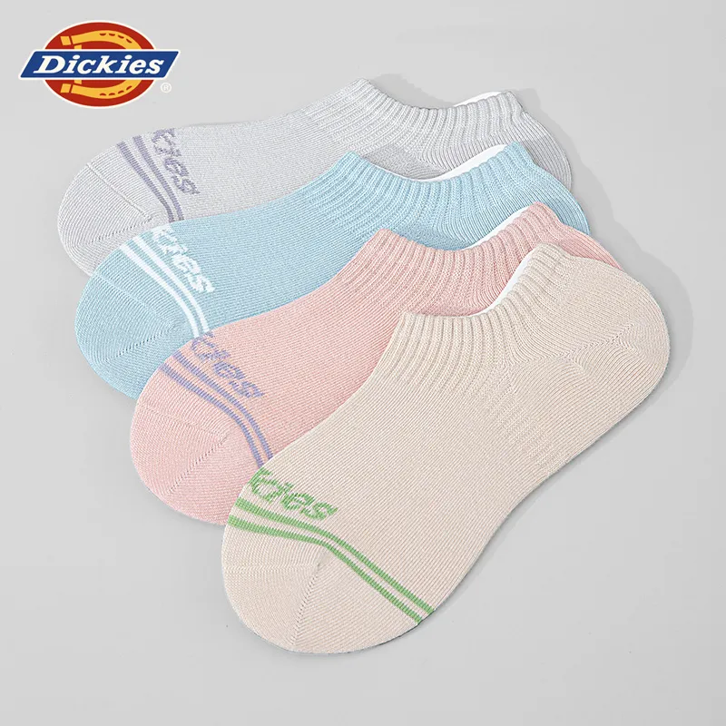 Dickies Comfortable 95% Cotton Slip Resistant Invisible Breathable No Show Socks Unisex Gift Box Combination-45