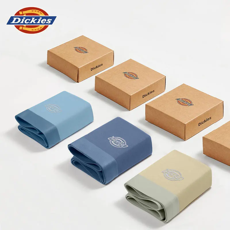 Dickies Underwear Gift Box Men's High Rebound Seamless Boxer Combo Set With No Roll Edge-20