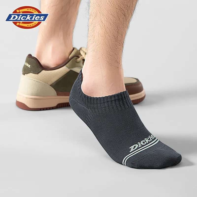Dickies Comfortable 95% Cotton Slip Resistant Invisible Breathable No Show Socks Unisex Gift Box Combination-1