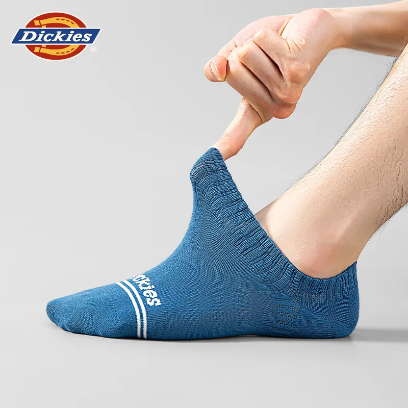 Dickies Comfortable 95% Cotton Slip Resistant Invisible Breathable No Show Socks Unisex Gift Box Combination-7