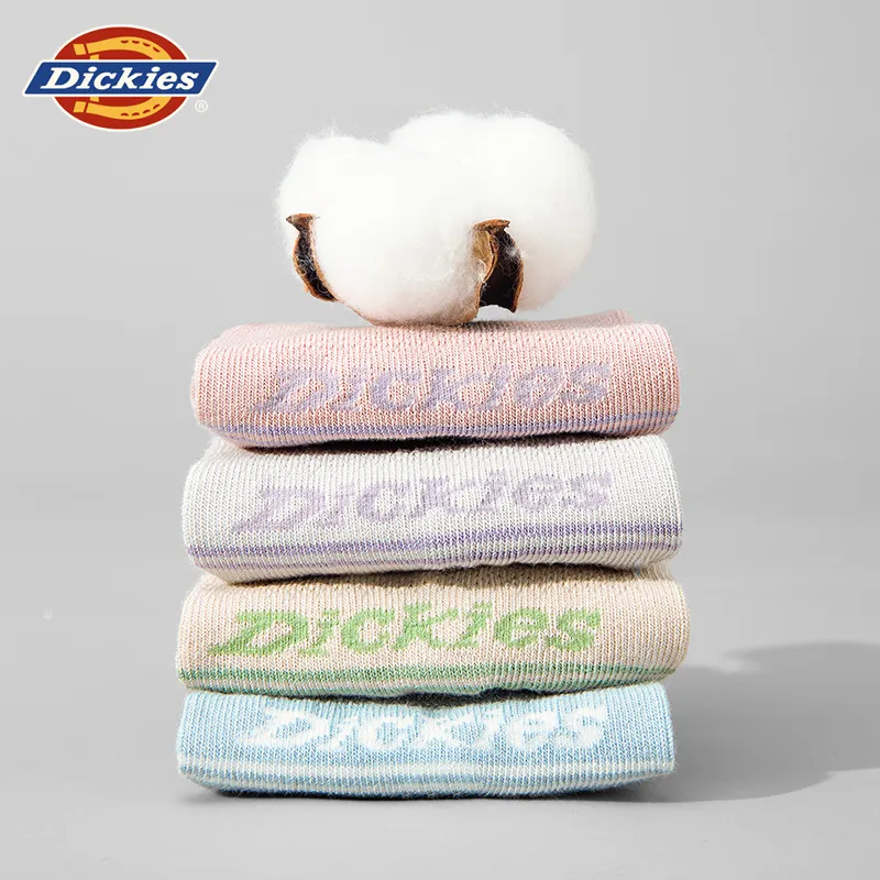 Dickies Fashion 100% Cotton Solid Color Socks Unisex Gift Box Combination-30