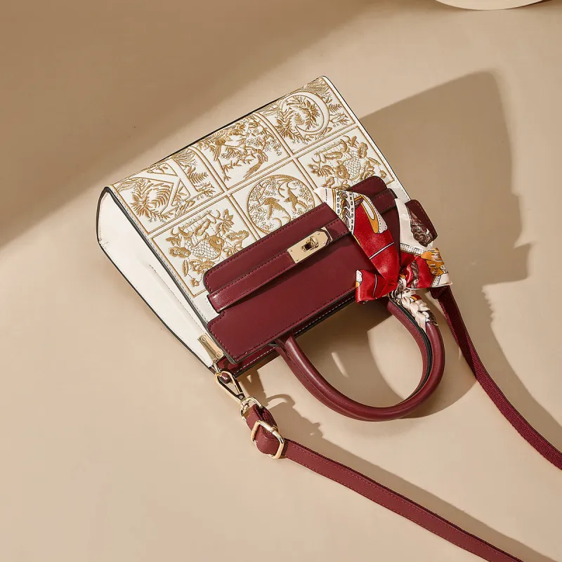 ST&SAT Synthetic Leather Shoulder Bag, Handbag Women's Multicolor-6