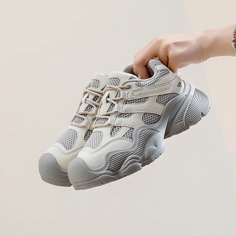 NANJIREN Anti Slip Wear Resistant Low Top Chunky Sneakers Women's-2