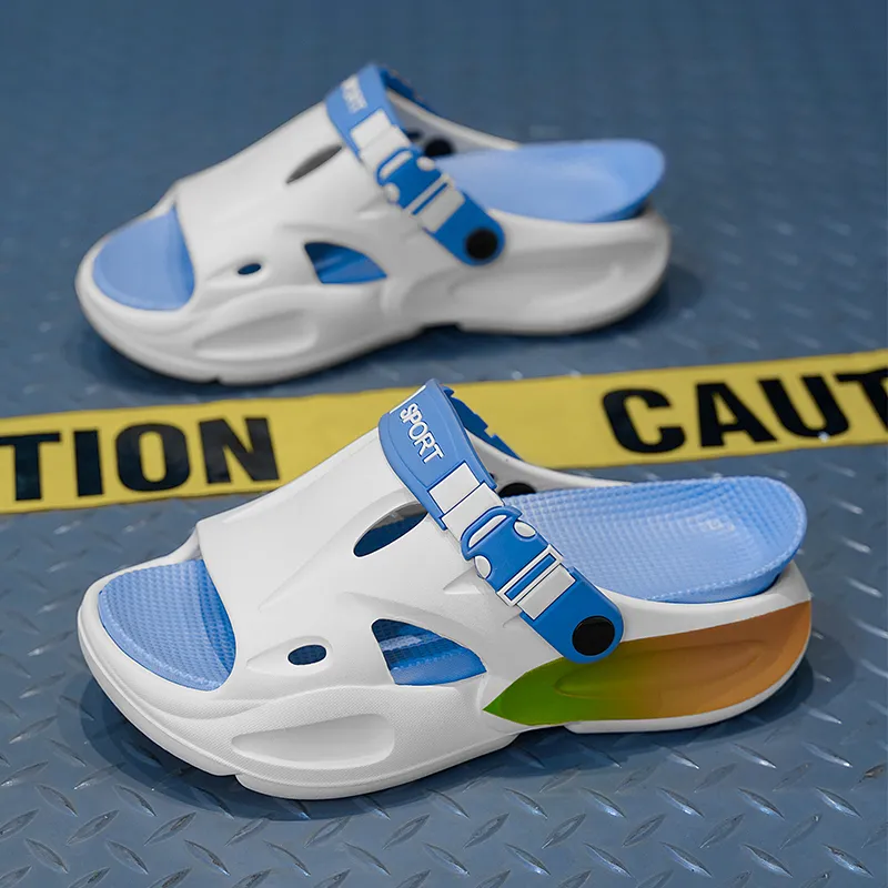NANJIREN Beach Sandals Men White Blue/White Green/Mint Green/Gray Black/Black Orange-1