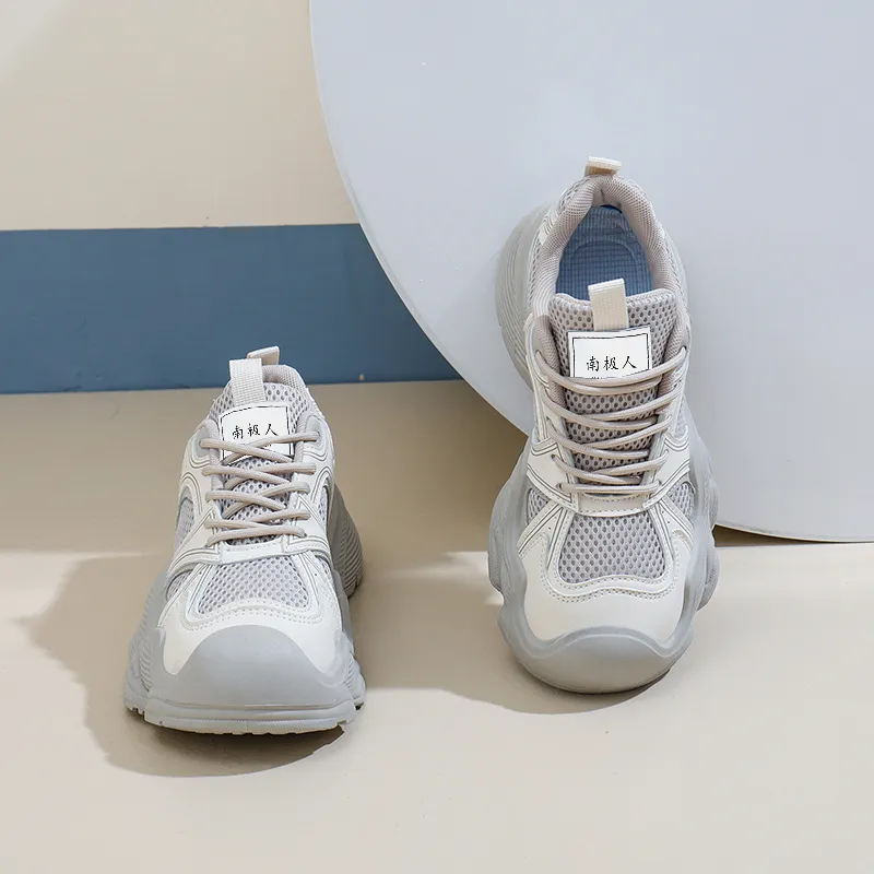 NANJIREN Cushioning Wear Resistant Low Top Chunky Sneakers Women's-11