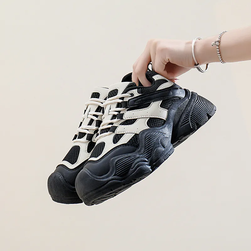 NANJIREN Anti Slip Wear Resistant Low Top Chunky Sneakers Women's-5