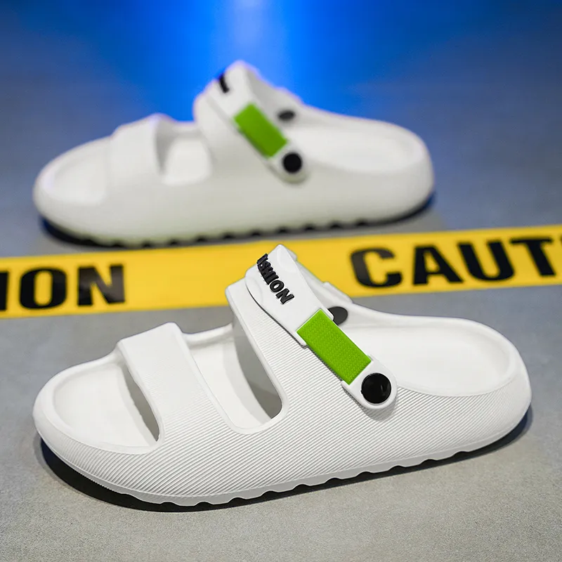 NANJIREN Beach Sandals Unisex Black Orange/Black Green/White Green/Beige Brown-11