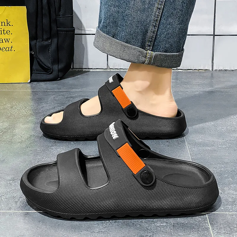 NANJIREN Beach Sandals Unisex Black Orange/Black Green/White Green/Beige Brown-9