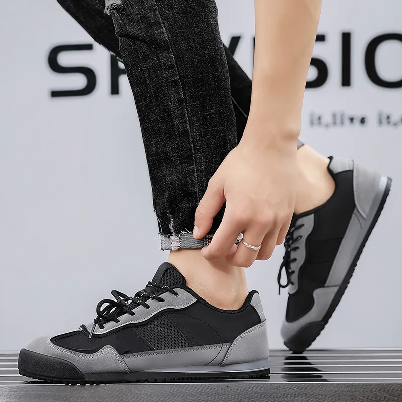 NANJIREN Slip Resistant Cushioning Abrasion Resistant Lightweight Breathable Low Top Skateboard Shoes Men's-13