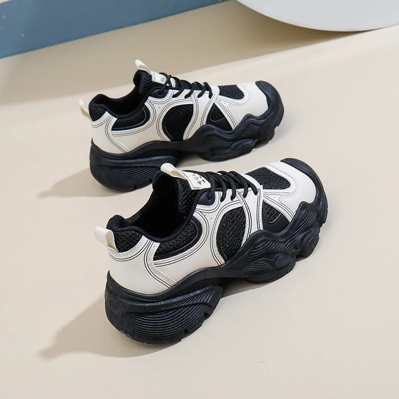 NANJIREN Cushioning Wear Resistant Low Top Chunky Sneakers Women's-2