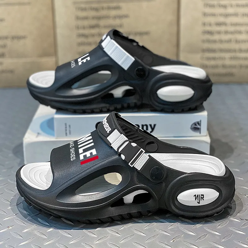 NANJIREN Beach Sandals Men Mint Mamba/White Black/Beige Brown/Black White-7