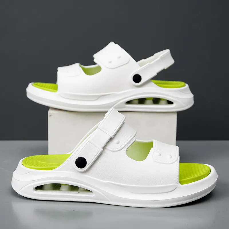 NANJIREN Beach Sandals Men White/Khaki/Navy Blue-2