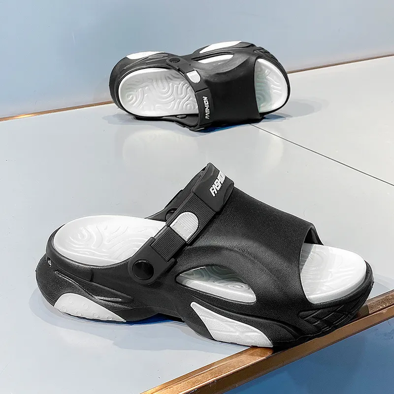 NANJIREN Beach Sandals Men White Black/Black White/White Green/Beige Brown-11