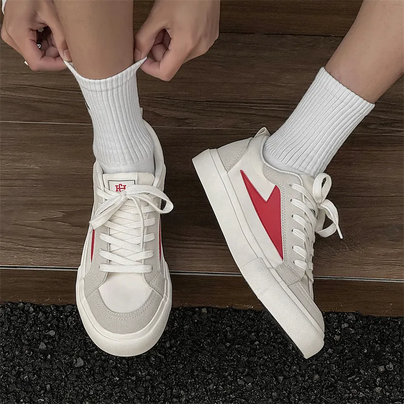 NANJIREN Slip Resistant Shock Absorbers With Abrasion Resistant Properties Low Top Skateboard Shoes Men's-8
