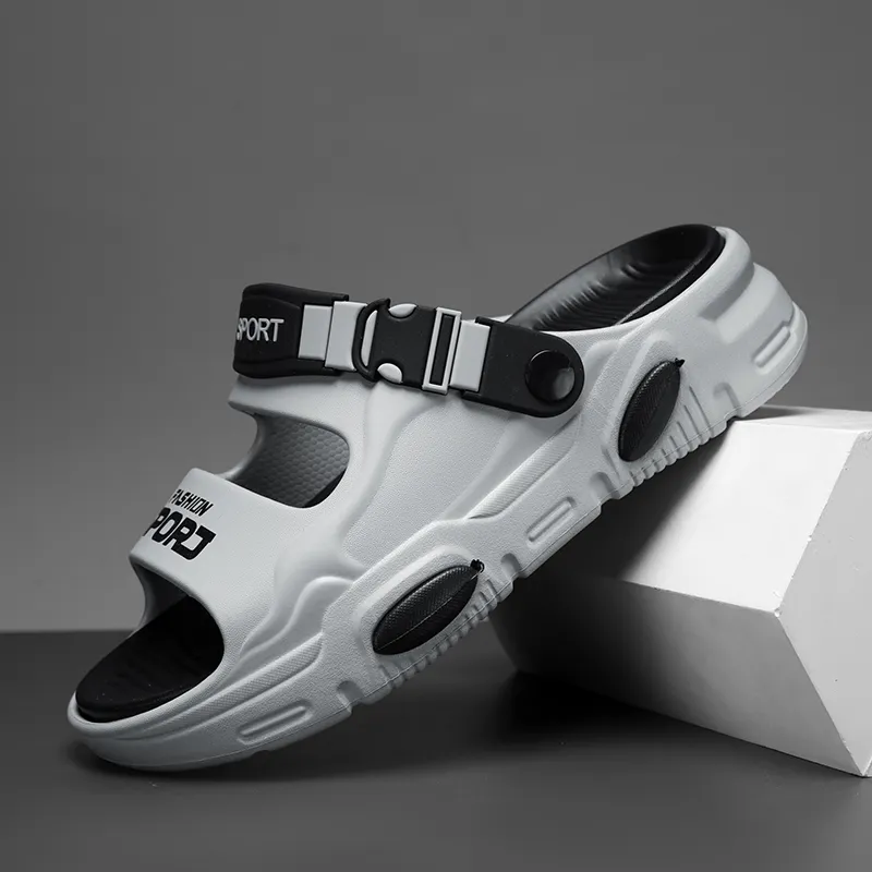 NANJIREN Beach Sandals Men White Green/Gray Black/Black Orange/Mint Green-13