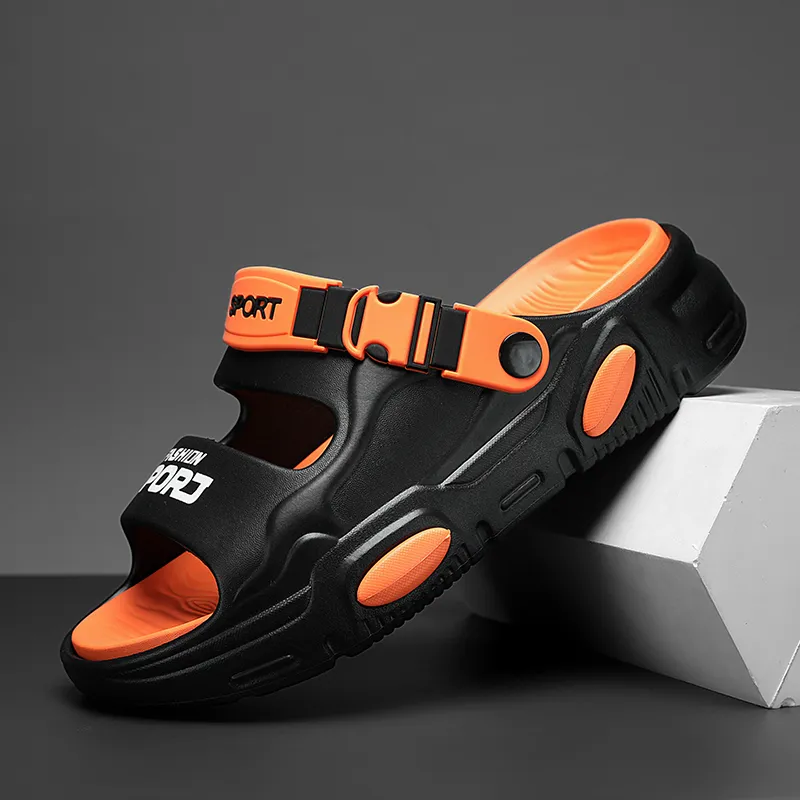 NANJIREN Beach Sandals Men White Green/Gray Black/Black Orange/Mint Green-18