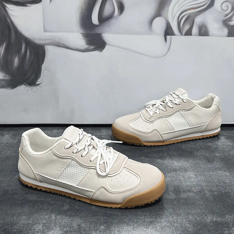NANJIREN Slip Resistant Cushioning Abrasion Resistant Lightweight Breathable Low Top Skateboard Shoes Men's-2