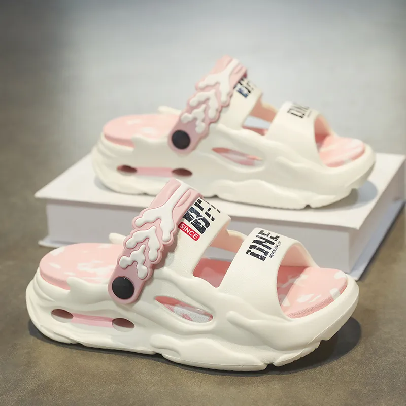 NANJIREN Beach Sandals Unisex White Pink/Gray Black/Fruit Green/Fruit Blue-1