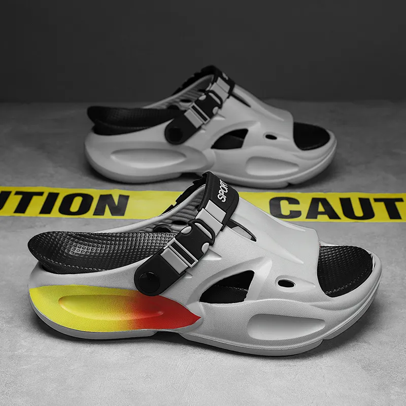 NANJIREN Beach Sandals Men White Blue/White Green/Mint Green/Gray Black/Black Orange-14