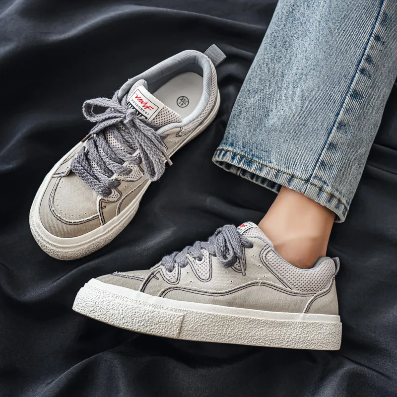 NANJIREN Slip Resistant Cushioning Abrasion Resistant Lightweight Low Top Skateboard Shoes Men's-9