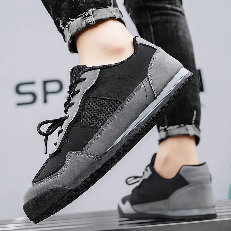 NANJIREN Slip Resistant Cushioning Abrasion Resistant Lightweight Breathable Low Top Skateboard Shoes Men's-12